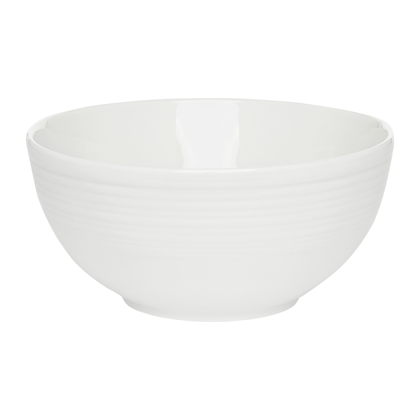 Porcelianinė salotinė AMBITION LINEA, baltos sp., 15 cm-0
