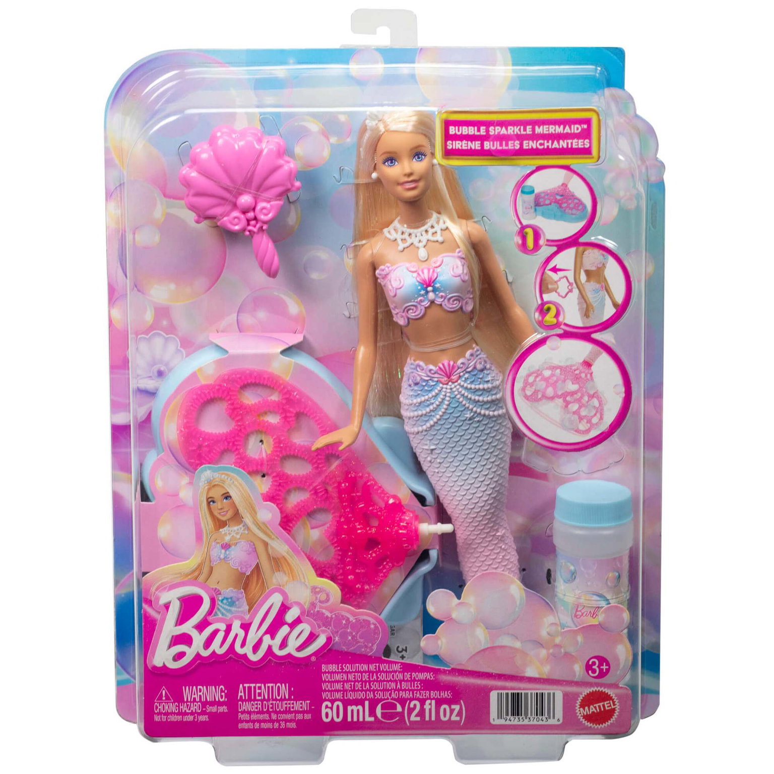Lėlė BARBIE DREAMTOPIA burbulų undinėlė, įvairių dizainų-0