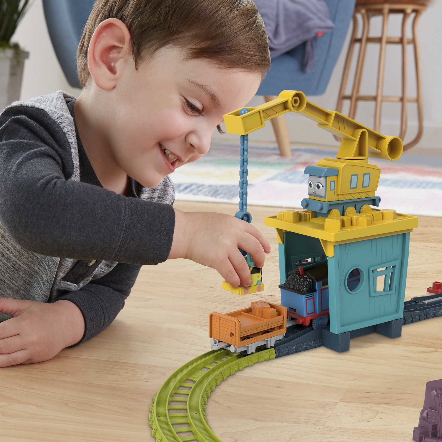 Thomas and Friends rinkinys „Kranė Karli it Sandi“-1
