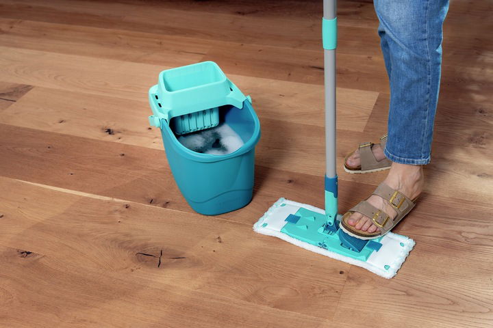 Grindų valymo rinkinys POWERCLEAN M, 33 cm, papildoma šluostė - 7