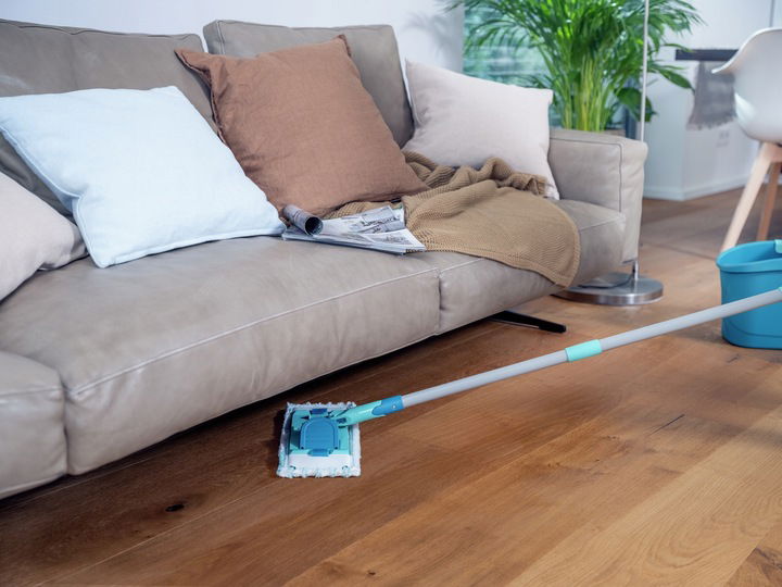 Grindų valymo rinkinys POWERCLEAN M, 33 cm, papildoma šluostė - 8