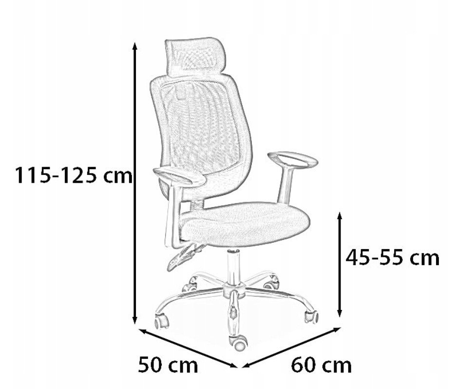 Biuro kėdė Q-118, juoda - 2