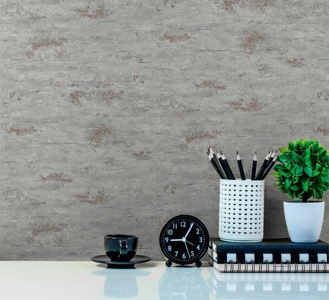 Viniliniai tapetai flizelino pagrindu GRANDECO ON THE ROCKS PLAIN GT1201, 0,53 x 10,05 m-1