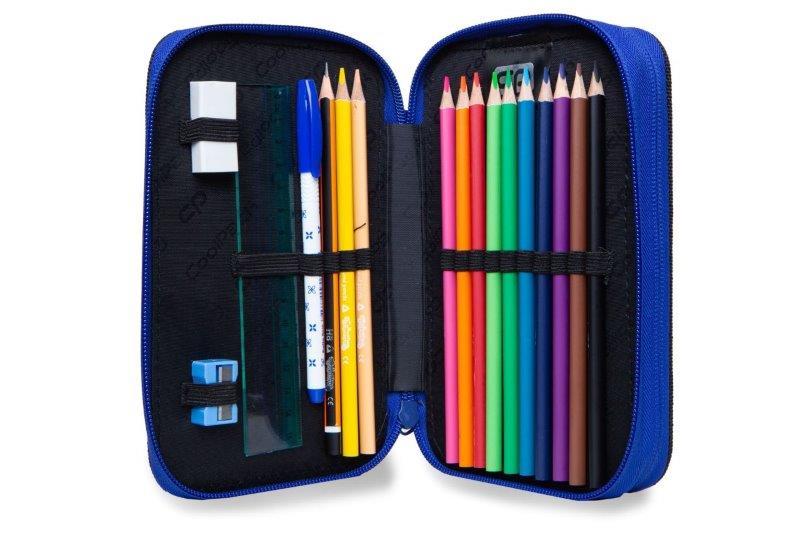 Penalas COOLPACK Jumper 2 Blue neon su priemonėmis, 19,5 x 12,5 x 5 cm - 2