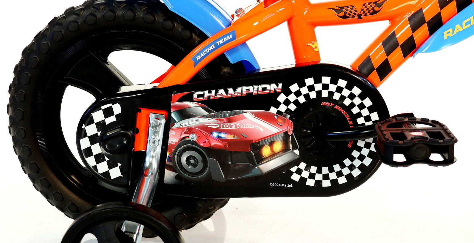 Vaikiškas dviratis Dino Bikes Hot Wheels, 12", oranžinis-1