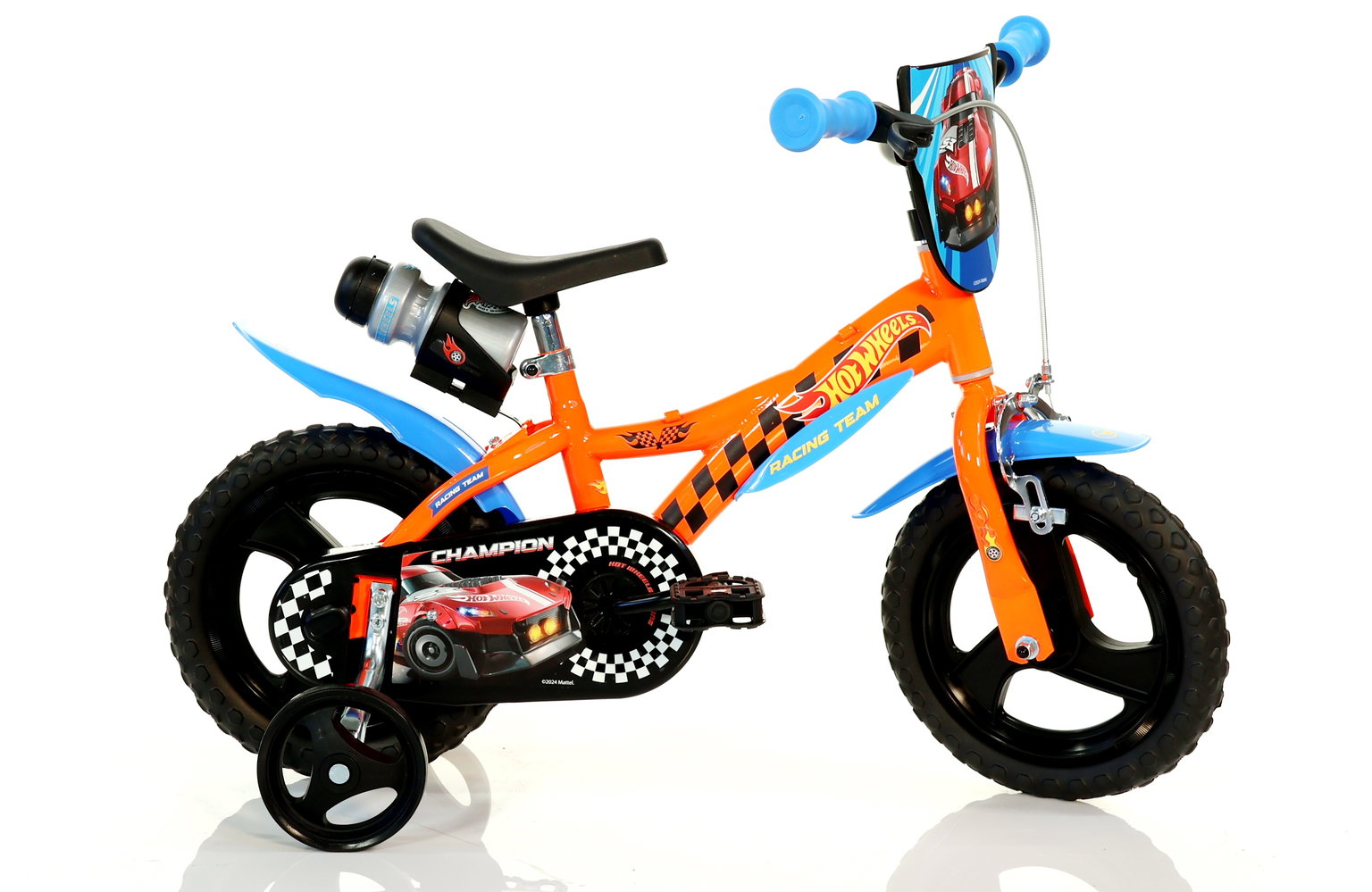 Vaikiškas dviratis Dino Bikes Hot Wheels, 12", oranžinis-0