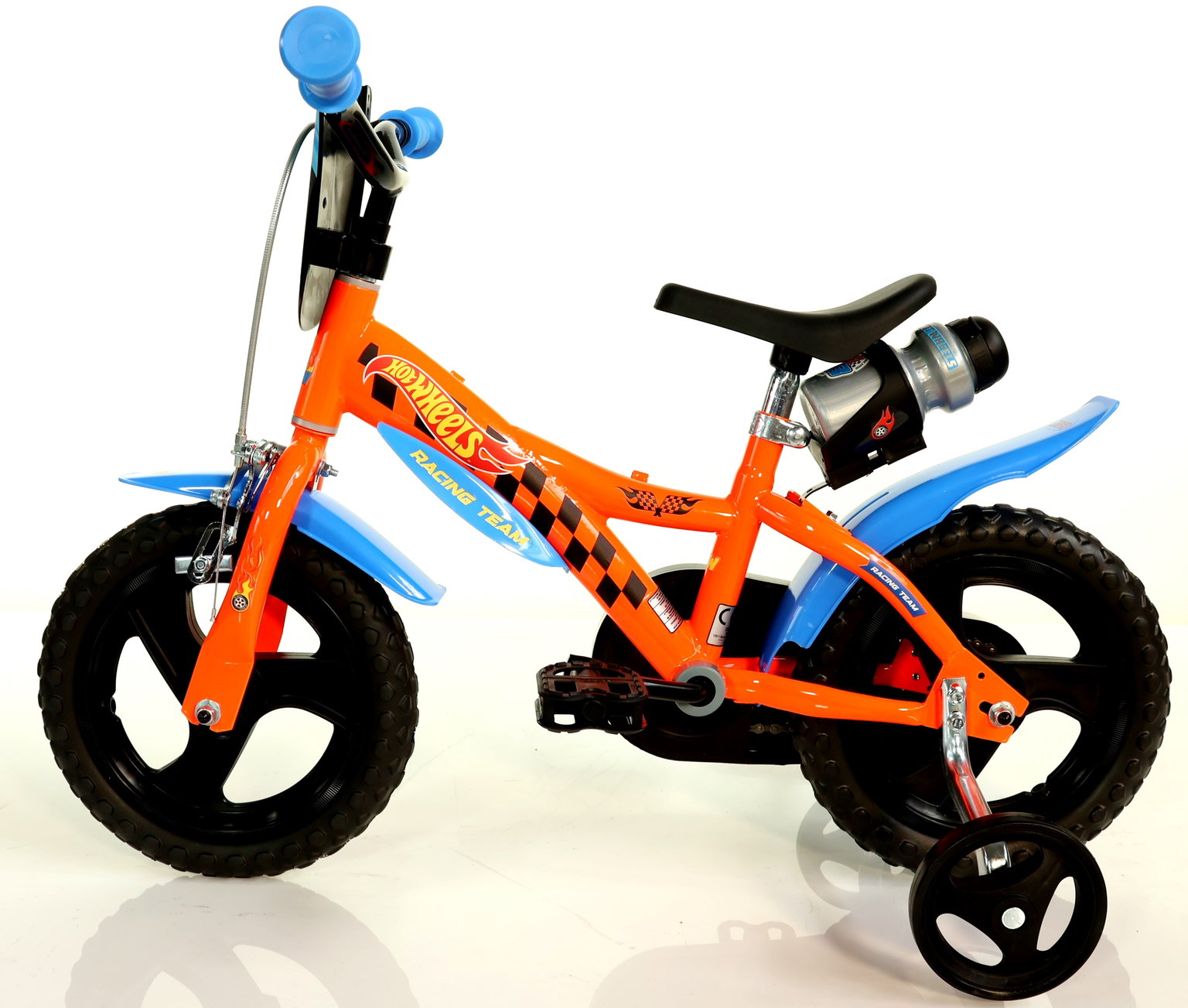 Vaikiškas dviratis Dino Bikes Hot Wheels, 12", oranžinis - 4