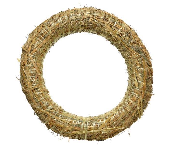 Kalėdinis vainikas STRAW, 30 cm, 1 vnt.-0