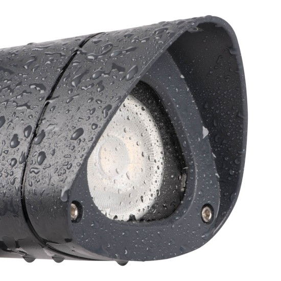 Įsmeigiamas lauko šviestuvas KANLUX VORA SP 20 GR, IP44, GU10, max 7W, juodos sp 18x9x29cm - 4
