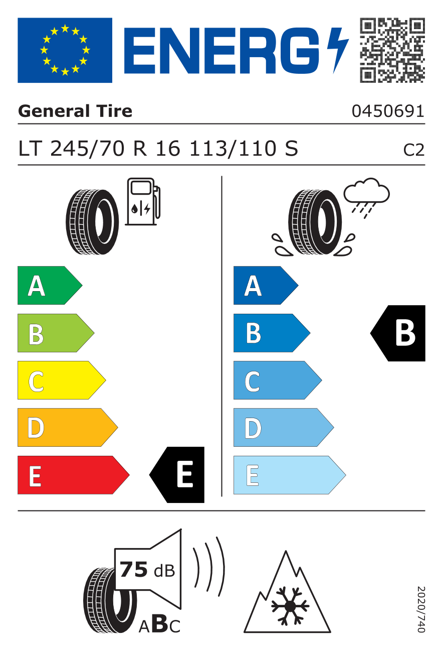 General Tire Grabber AT3 245/70 R16 113 S - 2