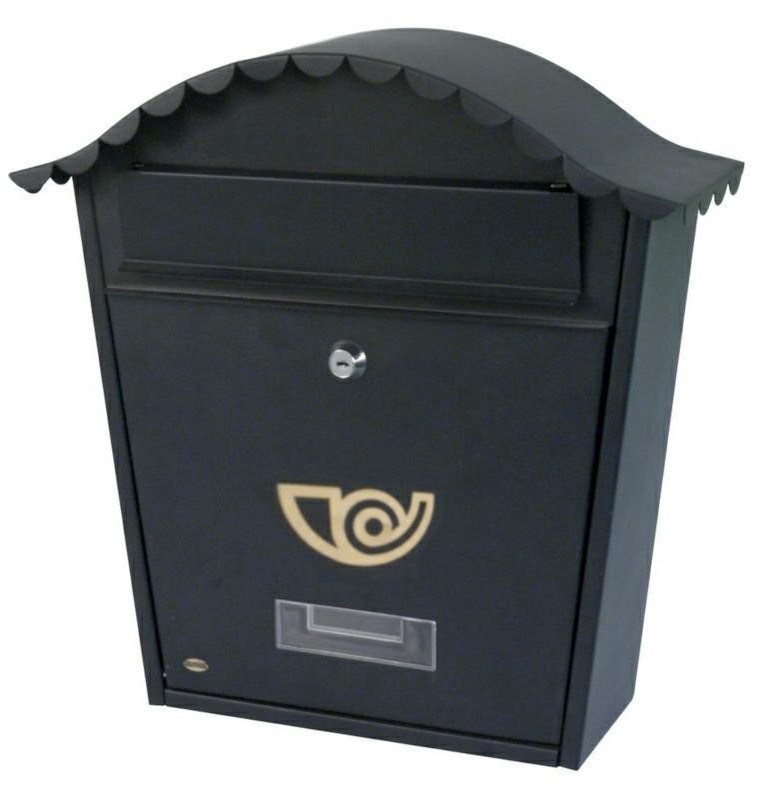 Pašto dėžutė AMIG 1251, 370 x 320 x 105 mm, juodos sp.-1