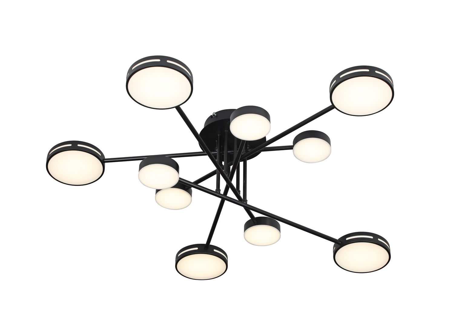 Lubinis LED šviestuvas BALTIK GAISMA MX55481/5+5 BLK, 100W, 3000-6000K, 5178 lm, 92x25cm-0
