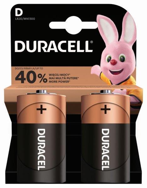 Elementai DURACELL D, LR20, 2vnt-0