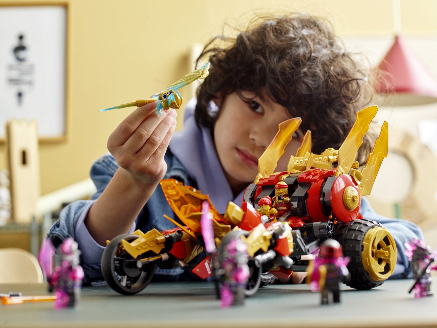 Konstruktorius LEGO® Ninjago Kai auksinio drakono automobilis 71773 - 6