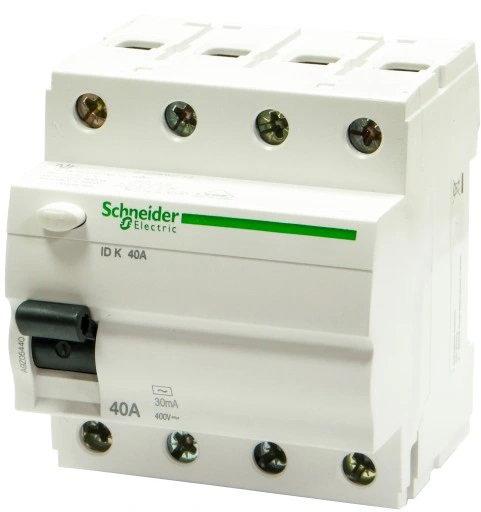 Srovės nuotėkio relė SCHNEIDER, 4P, 40A, 30mA, AC; A9Z05440-0