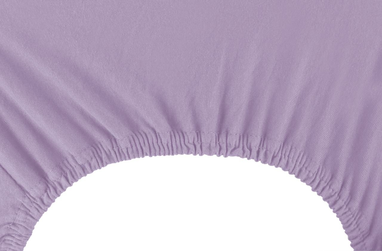 Jersey paklodė su guma Decoking AMBER Lilac, 200x220 cm - 3