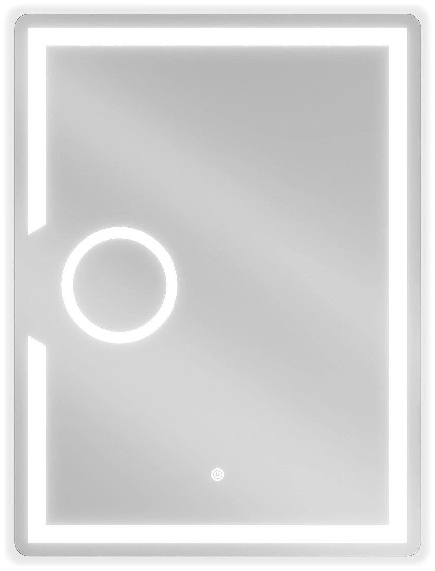 Vonios veidrodis Mexen Onyx su LED apšvietimu ir šildymo kilimėliu, 60 x 80 cm - 1