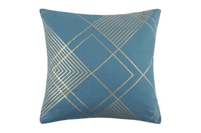 Dekoratyvinė pagalvėlė HOFFMANN, mėlynos sp., 40 x 40 cm, 100 % poliesteris