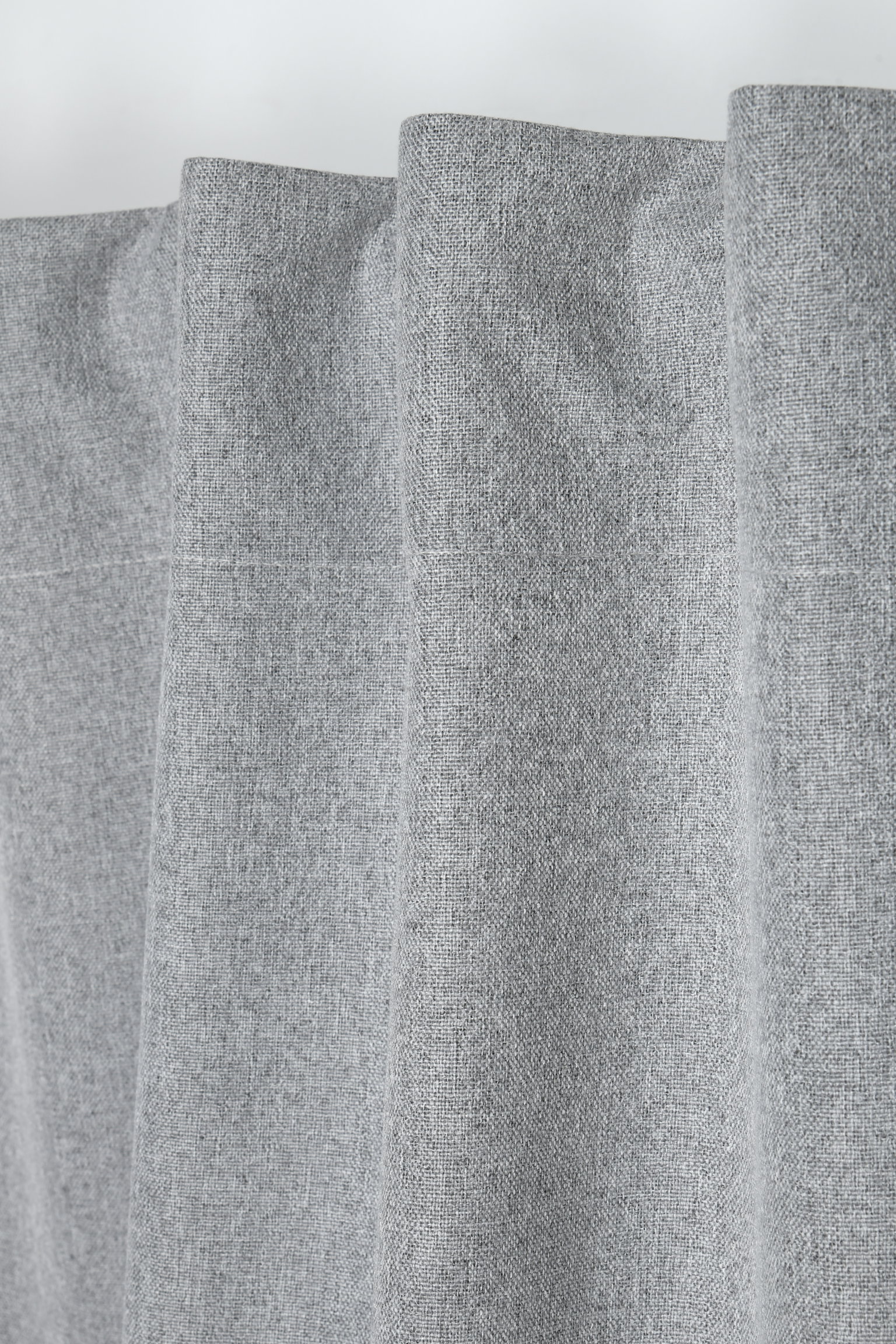 Naktinė užuolaida PORTLAND PAN RUFLETTE, su juosta, pilkos sp., 135 x 250 cm, 100 % PES-1