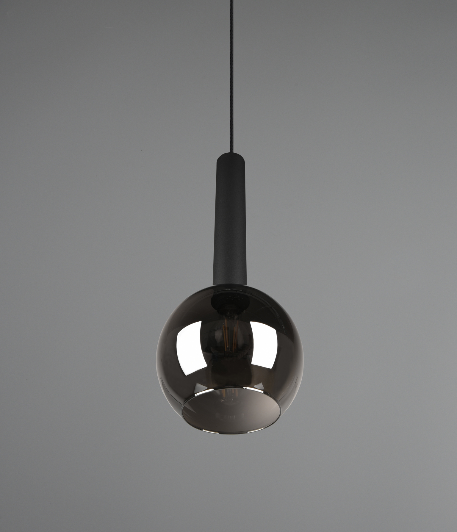 Pakabinamas šviestuvas TRIO CLAYTON, 1 x E27, max 28W, juodos sp., ø20 x h150 cm - 4
