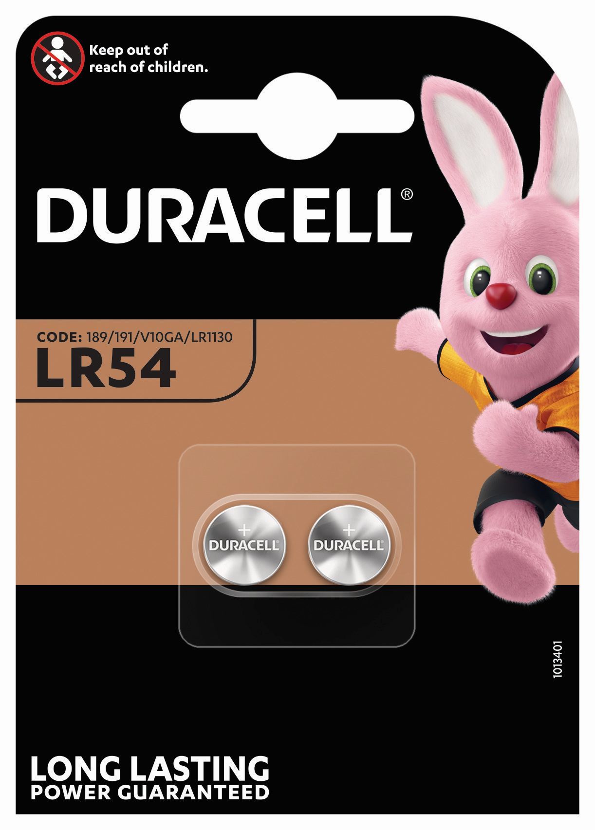 Elementai DURACELL LR54, 2vnt-0