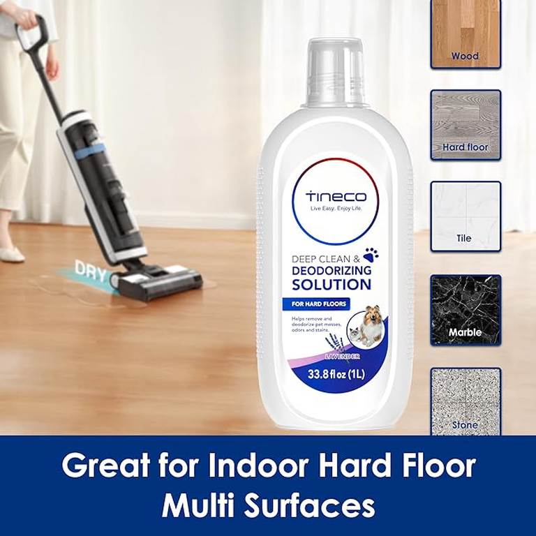 Valiklis TINECO Floor One, nuo gyvūnų kvapo ir dėmių, levandų kvapo, 1 l - 3