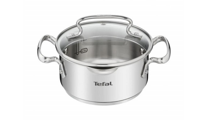Nerūdijančio plieno puodas TEFAL DUETTO PLUS, su dangčiu, 18 cm-0
