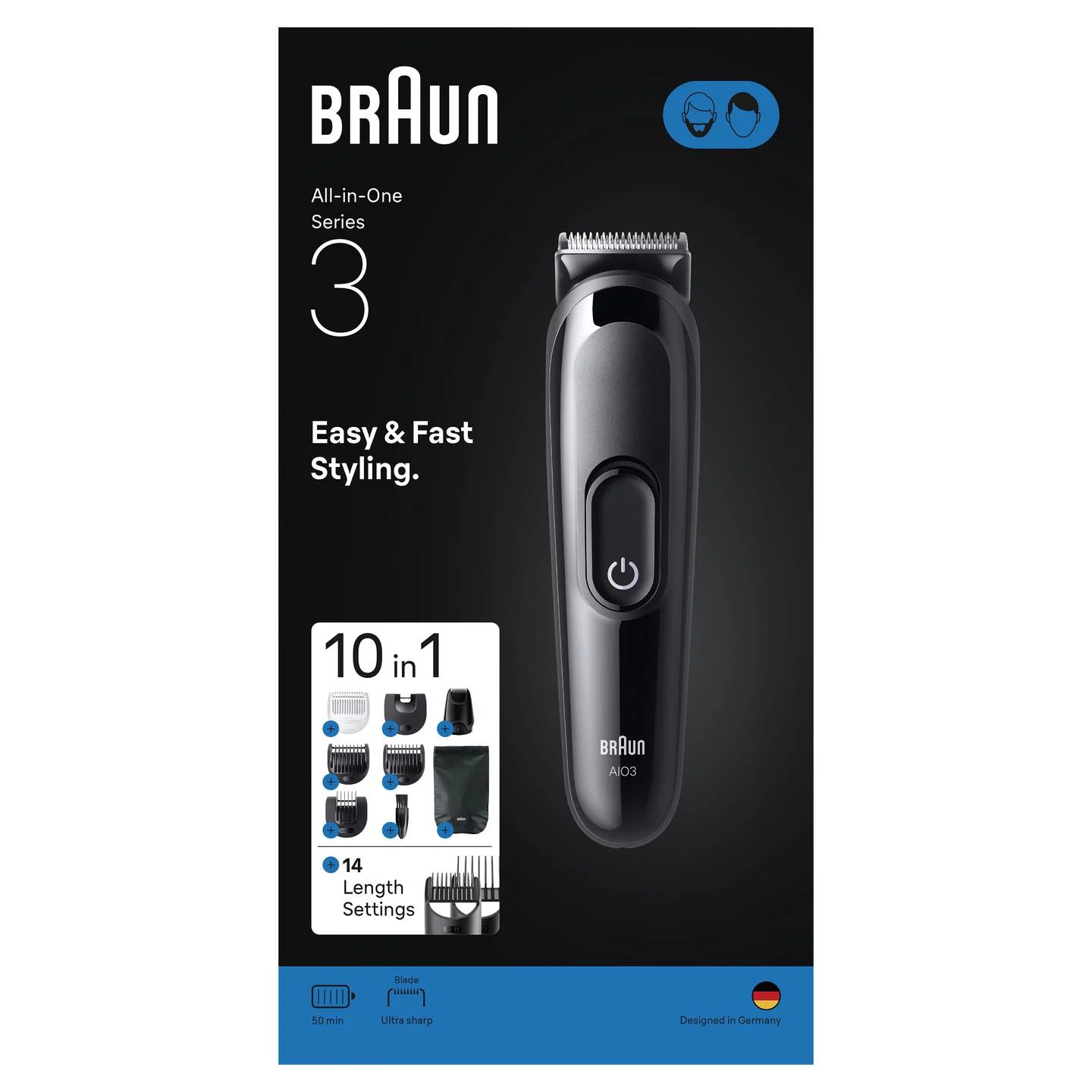 Barzdaskutė BRAUN AIO3560 - 3