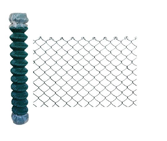 Tvoros tinklas, virintas, PVC, regztas, žalios sp., 50 x 50 x 2,7 mm x 1,5 x 25 m