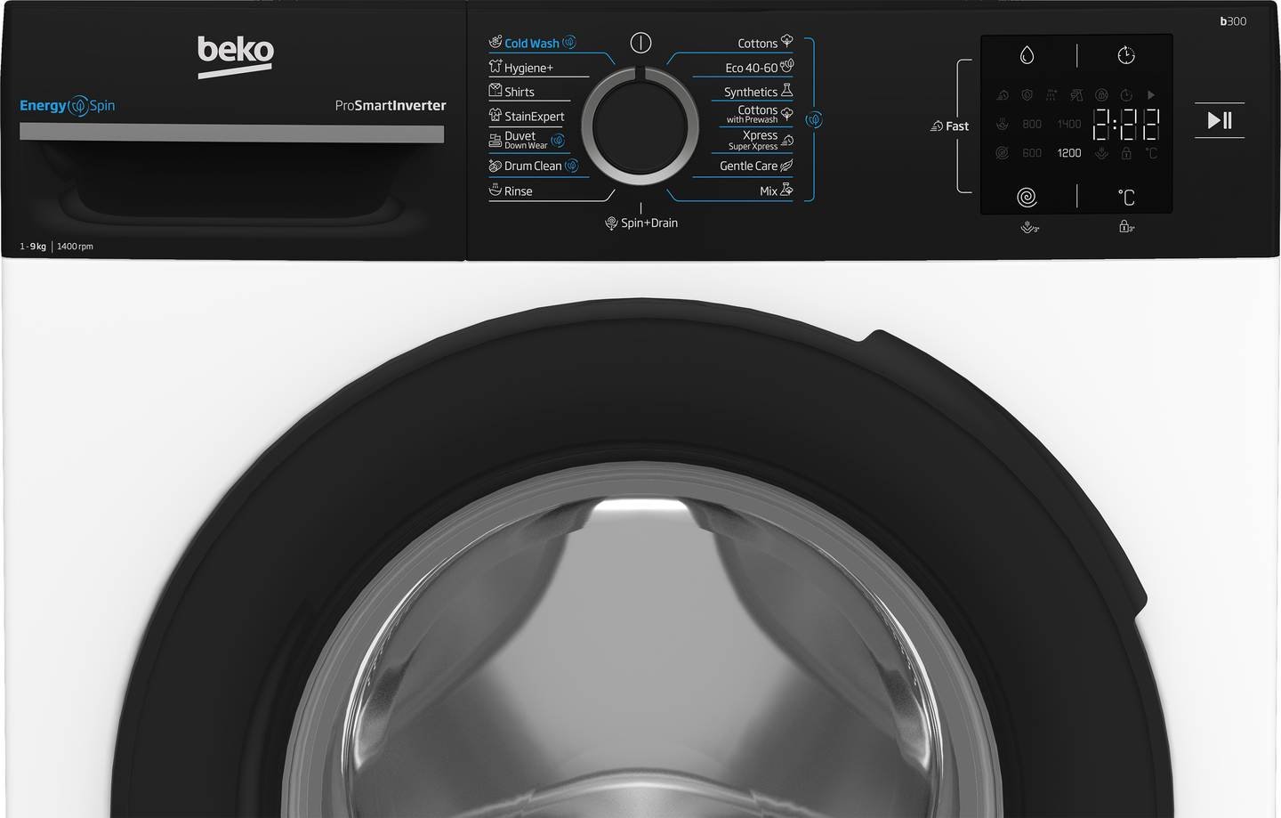 Skalbyklė BEKO BM3WFSU39413WPBB1, 9 kg - 4