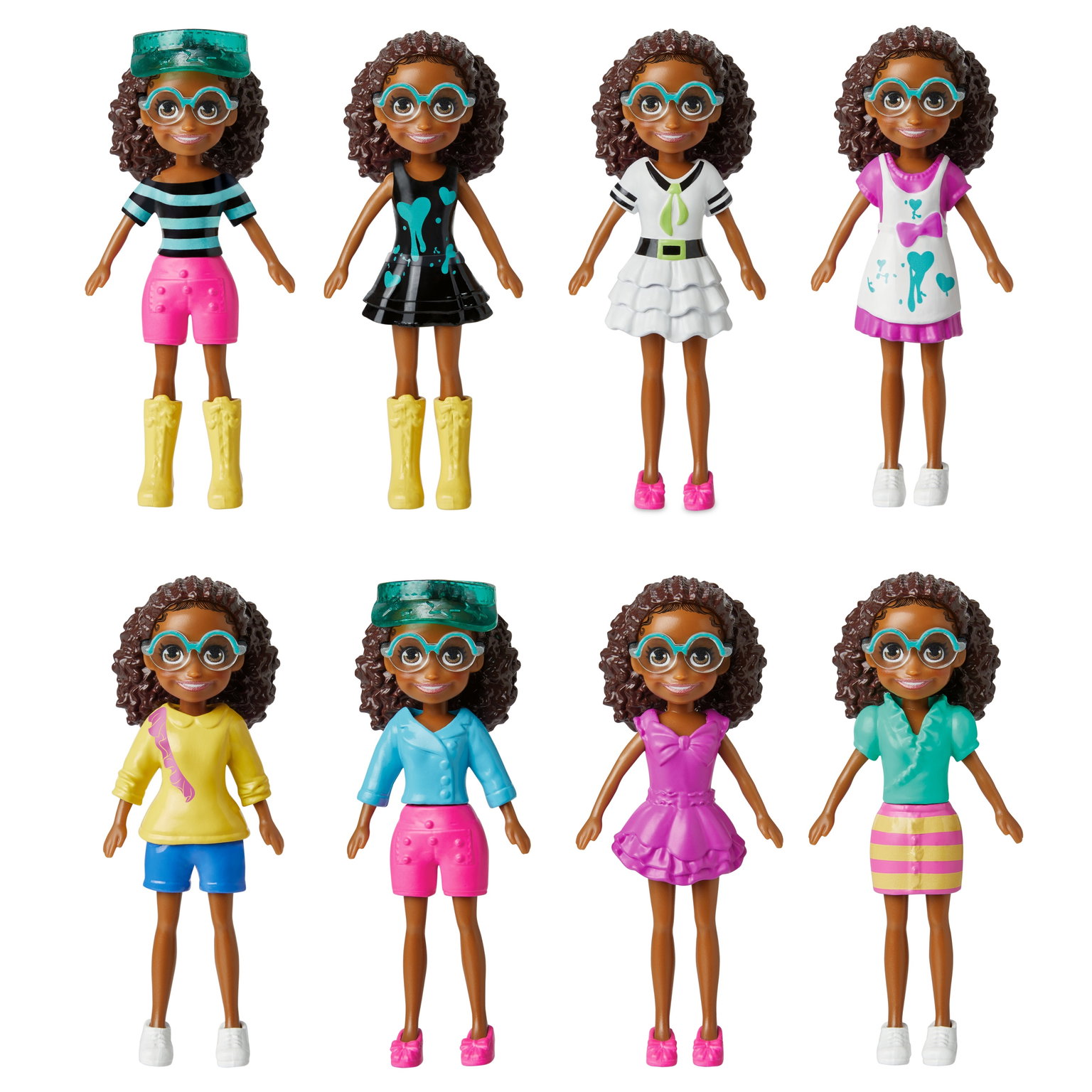 Polly Pocket vidutinio dydžio lėlės mados rinkinys, įvairių dizainų - 5