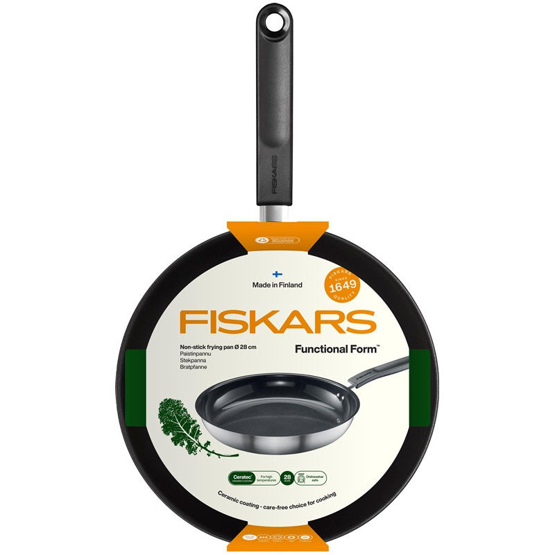 Keramikinė keptuvė FISKARS FF, nepridegančia danga, 28 cm, 1 vnt-0