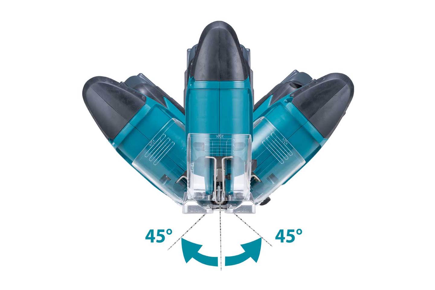 Akumuliatorinis siaurapjūklis MAKITA DJV186Z, 18 V, 65 mm, be akumuliatoriaus - 4