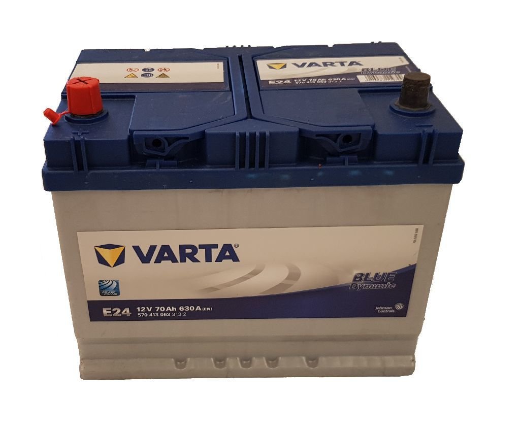 Akumuliatorius VARTA Blue Dynamic E24, 70 Ah, 630 A, 220 x 261 x 175 mm