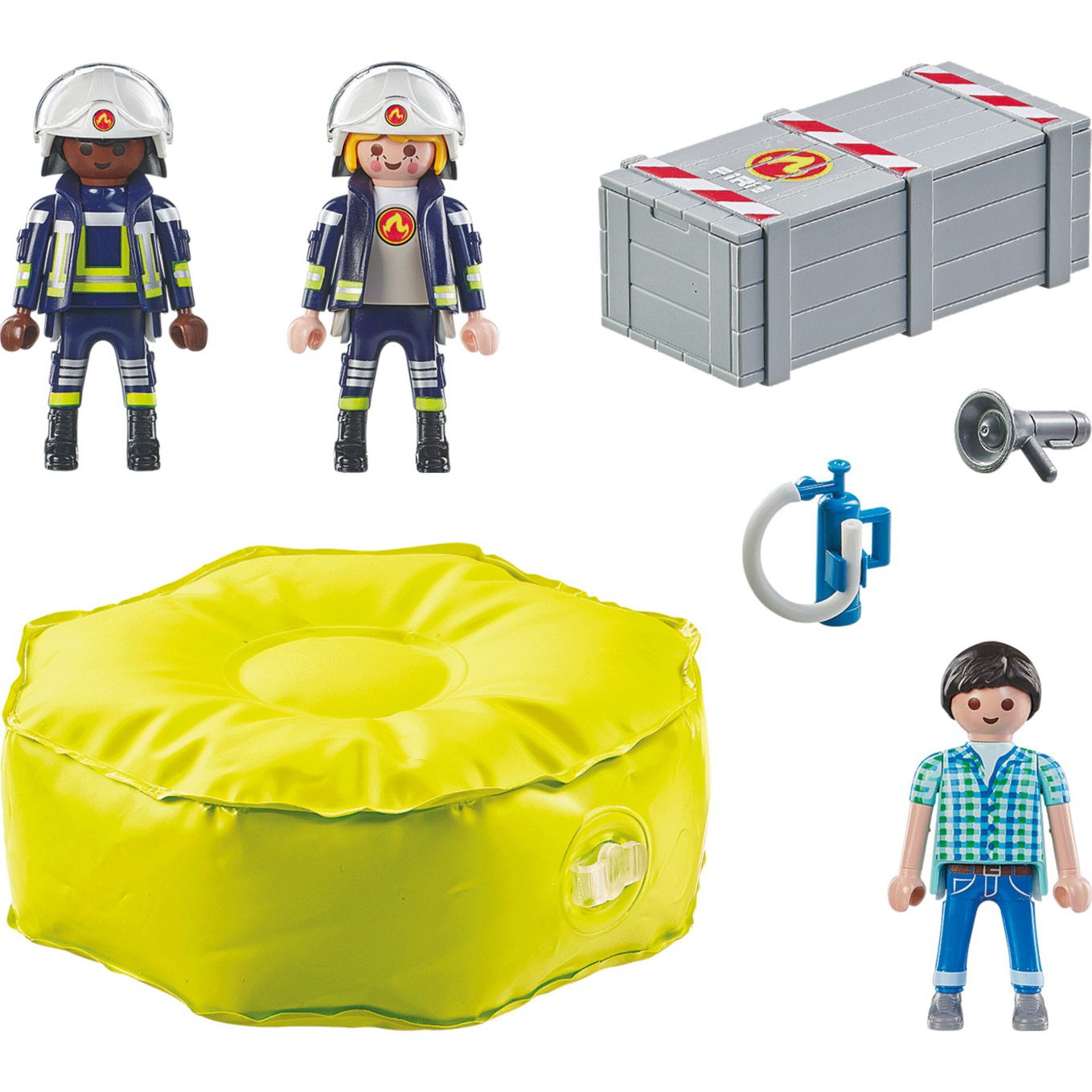 Ugniagesiai ir oro pagalvė PLAYMOBIL ACTION HEROES 71465-1