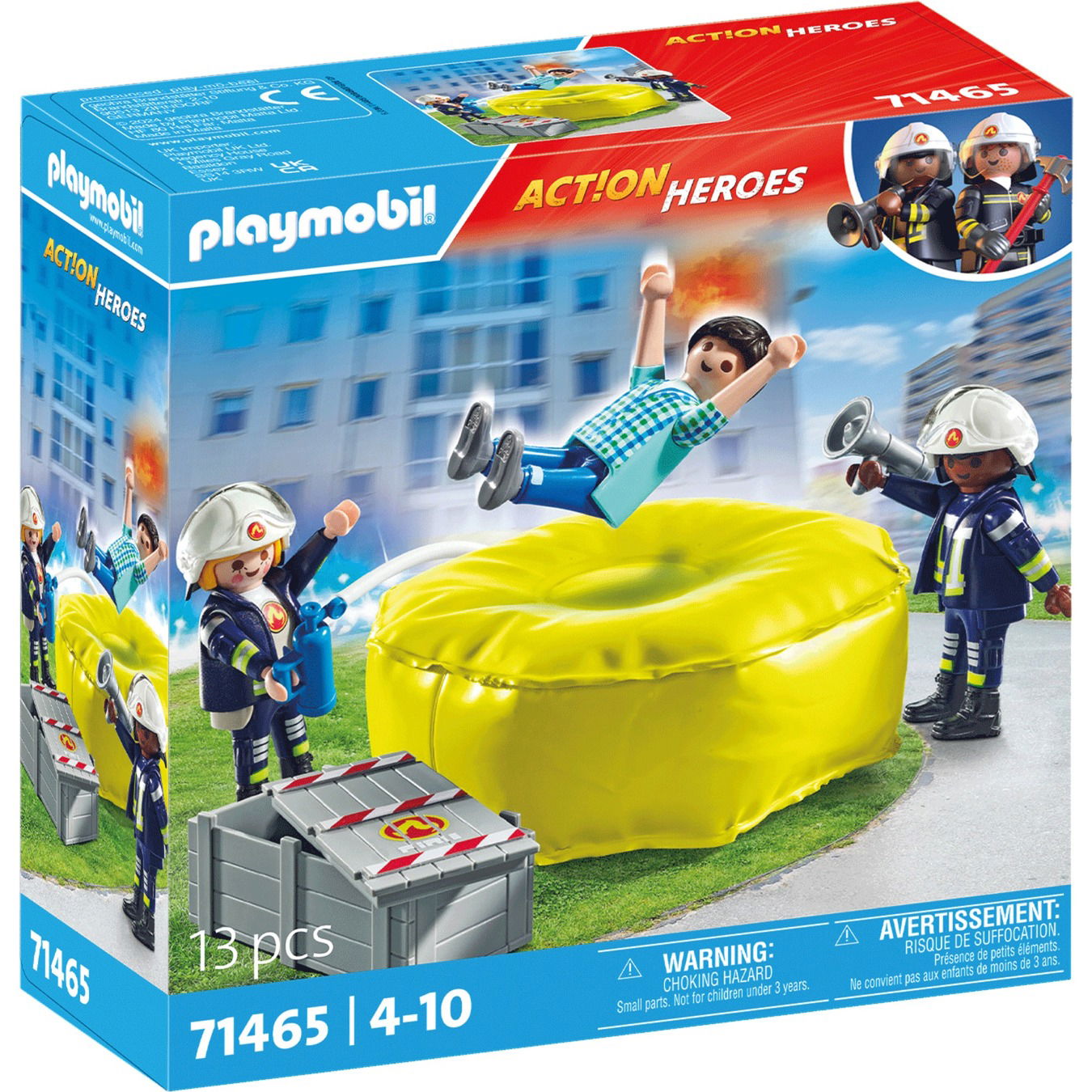 Ugniagesiai ir oro pagalvė PLAYMOBIL ACTION HEROES 71465-0