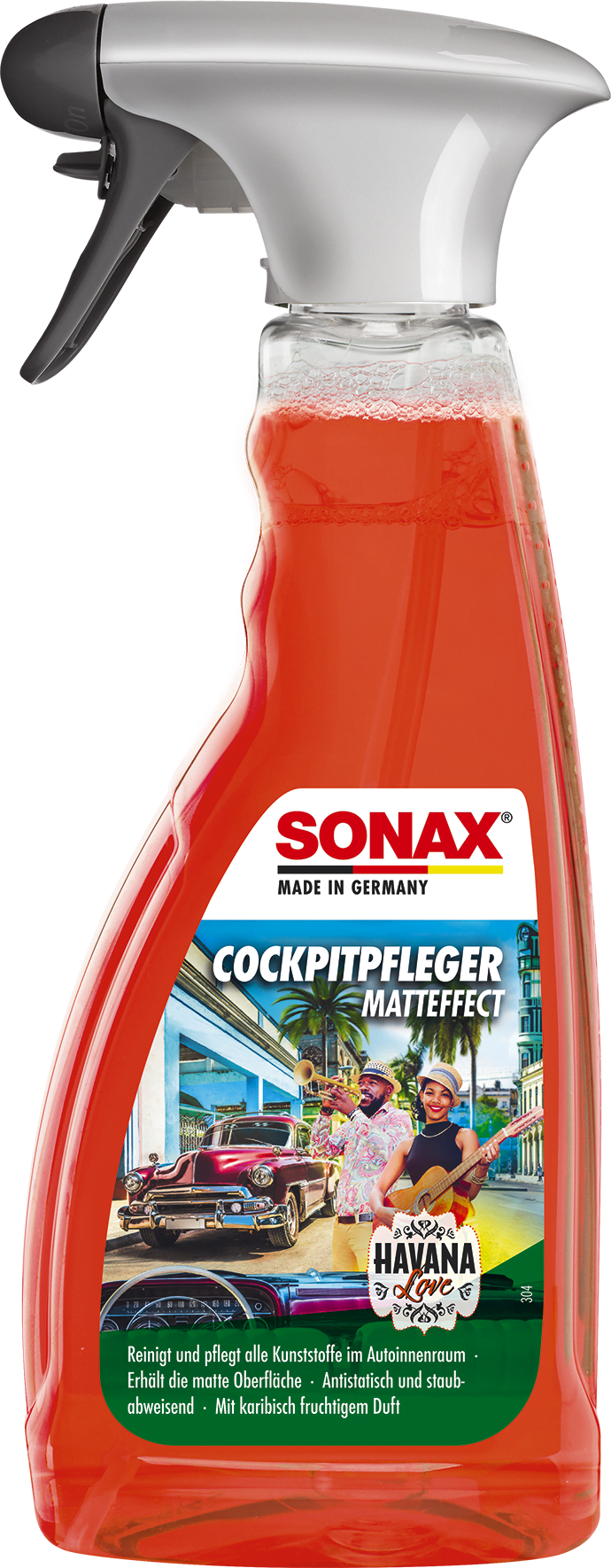 Matinis prietaisų skydelio valiklis SONAX  "Havana Love", 500ml-0