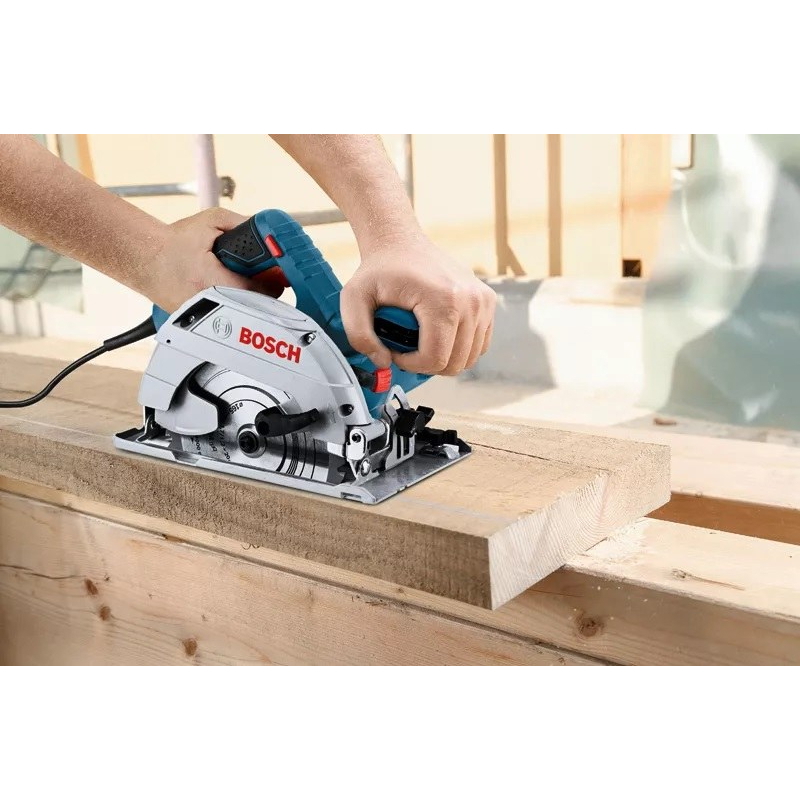 Elektrinis diskinis pjūklas BOSCH GKS 165, 1100 W, 165 x 20 mm-1
