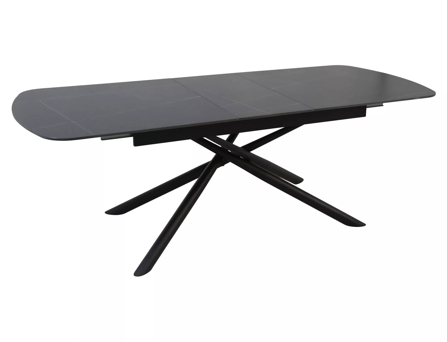 Valgomojo stalas Vector, 160-200 x 90 cm, juoda - 5