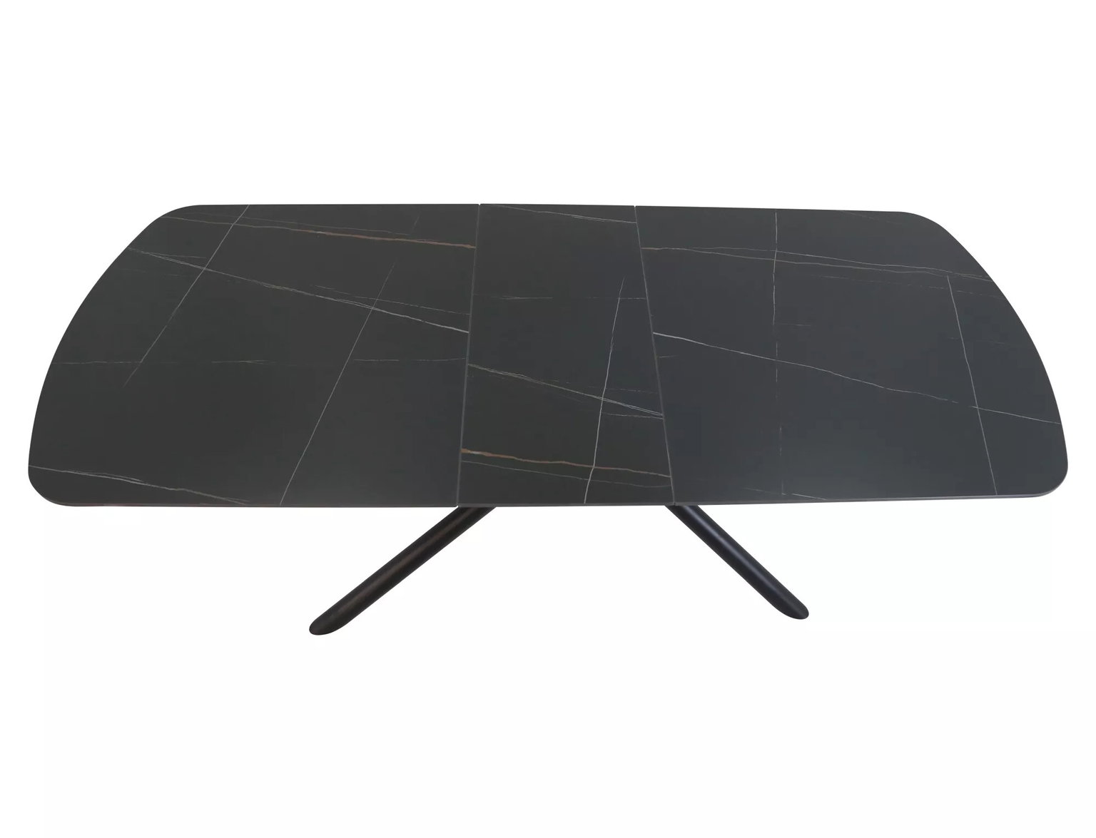 Valgomojo stalas Vector, 160-200 x 90 cm, juoda - 3
