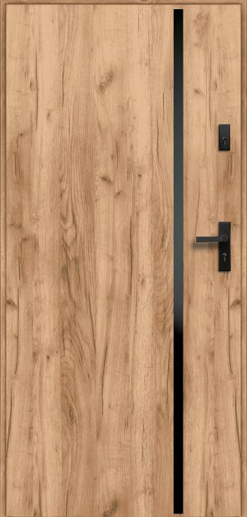 Lauko durys RADEX HEBE P55, Sonoma ąžuolo sp., 900 x 2070 mm, kairė-0