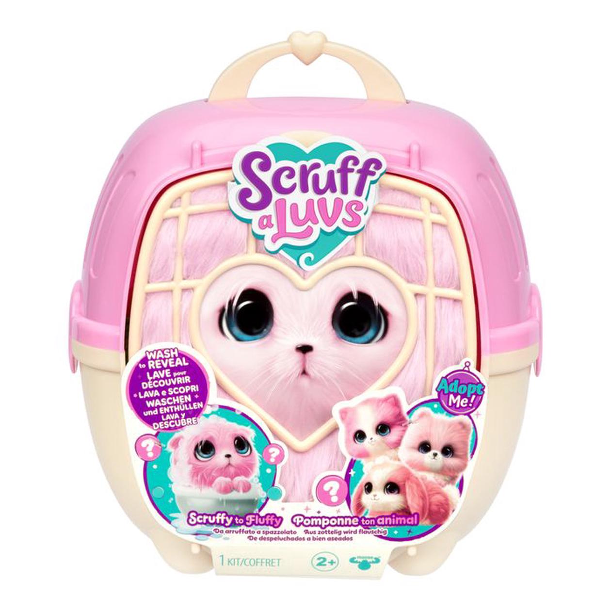 Pliušinis žaislas SCRUFF-A-LUVS, rožinės spalvos, 19 cm, įvairių dizainų-0