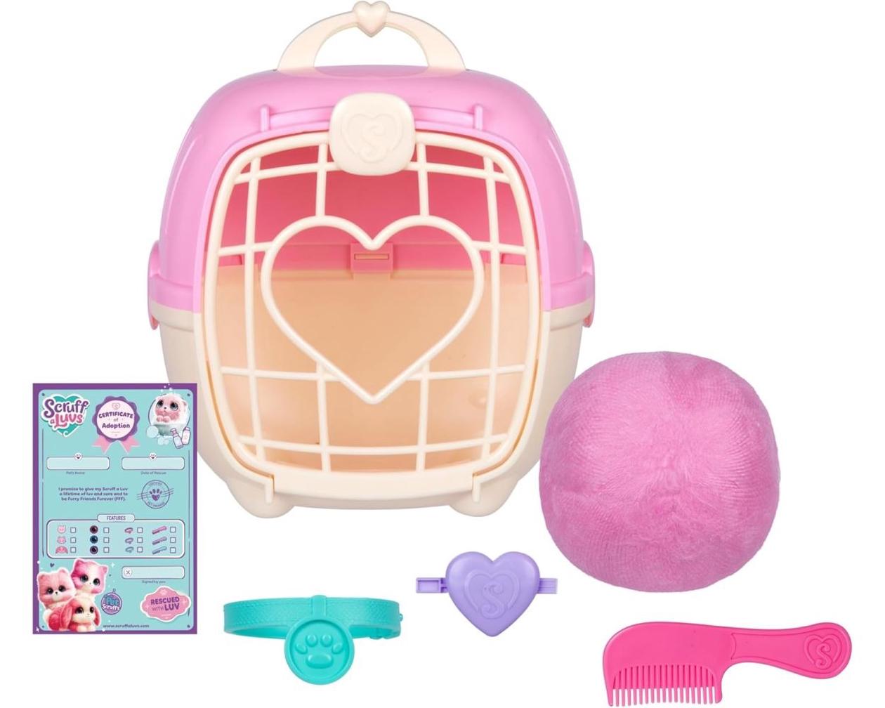 Pliušinis žaislas SCRUFF-A-LUVS, rožinės spalvos, 19 cm, įvairių dizainų - 3