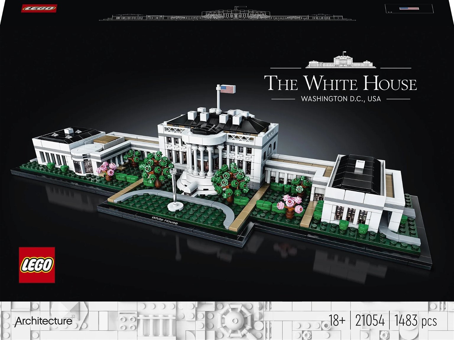 Konstruktorius LEGO® Architecture Baltieji rūmai 21054 - 1