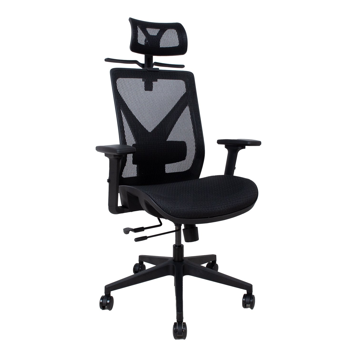 Biuro kėdė MIKE, 64x65x110-120cm, juoda