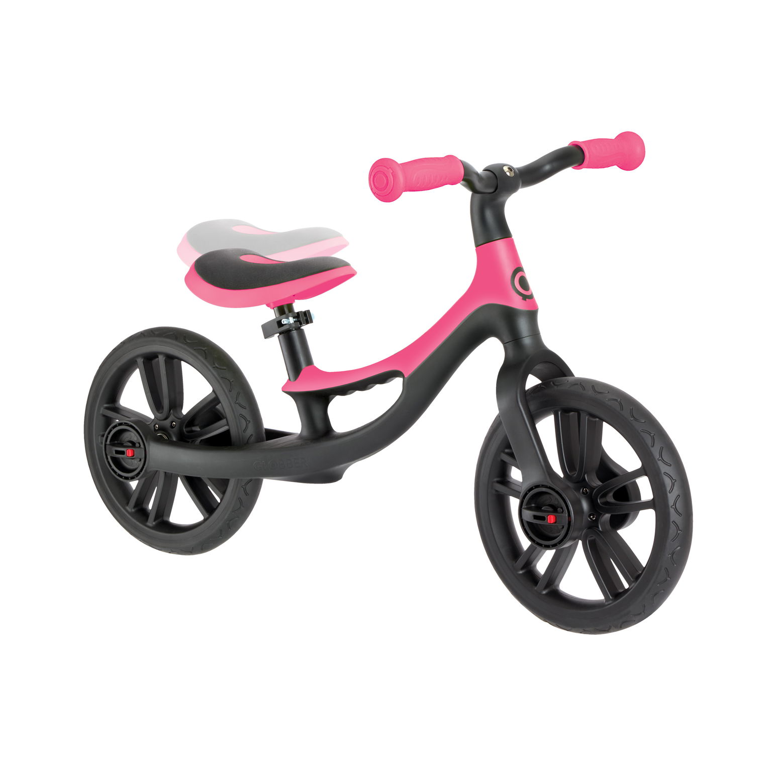 Balansinis dviratis GLOBBER Go Bike Elite, neoninės rožinės spalvos-1