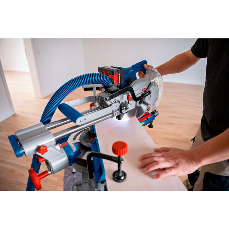 Akumuliatorinės skersinio pjovimo staklės BOSCH PRO GCM 18V-216 D, 18 V (be akum. ir krov.) - 6