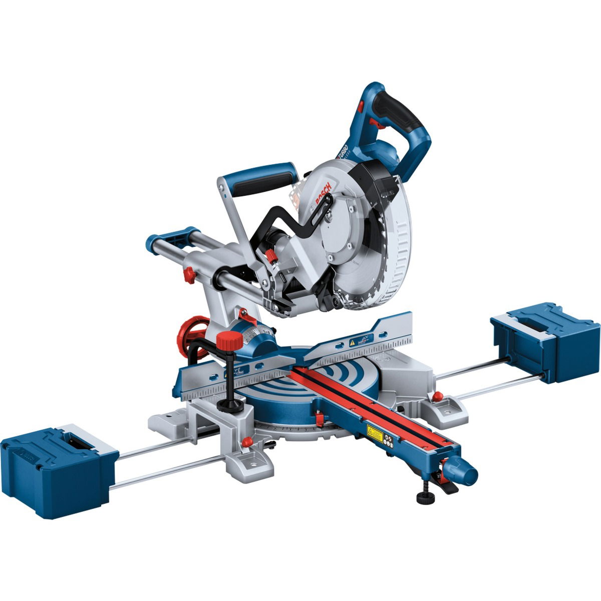 Akumuliatorinės skersinio pjovimo staklės BOSCH PRO GCM 18V-216 D, 18 V (be akum. ir krov.)-1