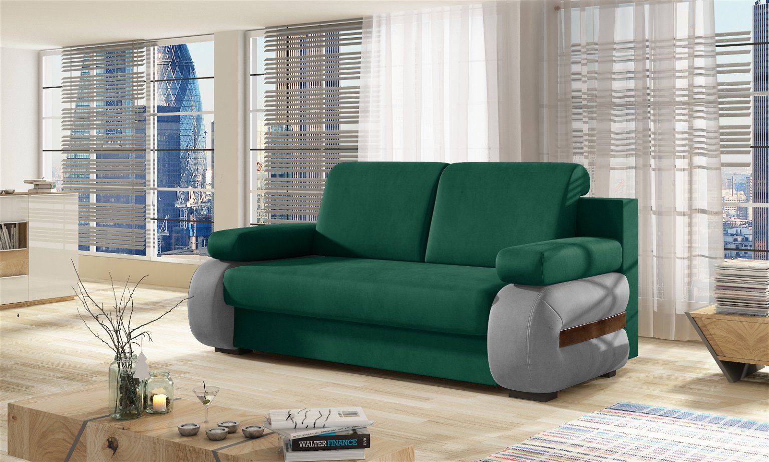 Sofa Laura, žalia