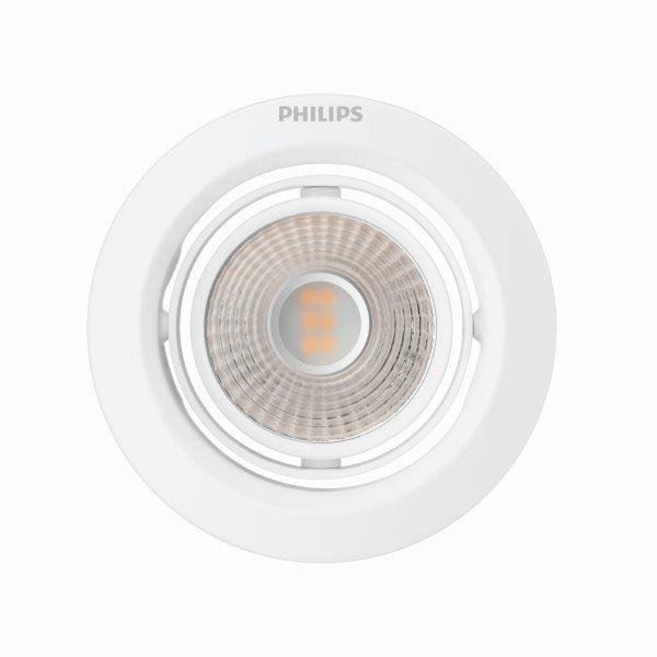 Įleidžiamas LED šviestuvas PHILIPS POMERON SCENE SWITCH, 5 W, 2700 K, 330 lm, dimeriuojamas Ø9 cm